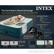 Intex Full 22 DuraBeam Dream Lux Airbed Mattress with Built-in Pump 565286200